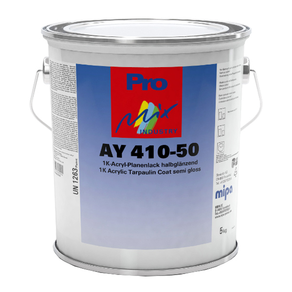 AY 410-50 1K Acrylic Tarpaulin Lacquer Semi Gloss (5KG)