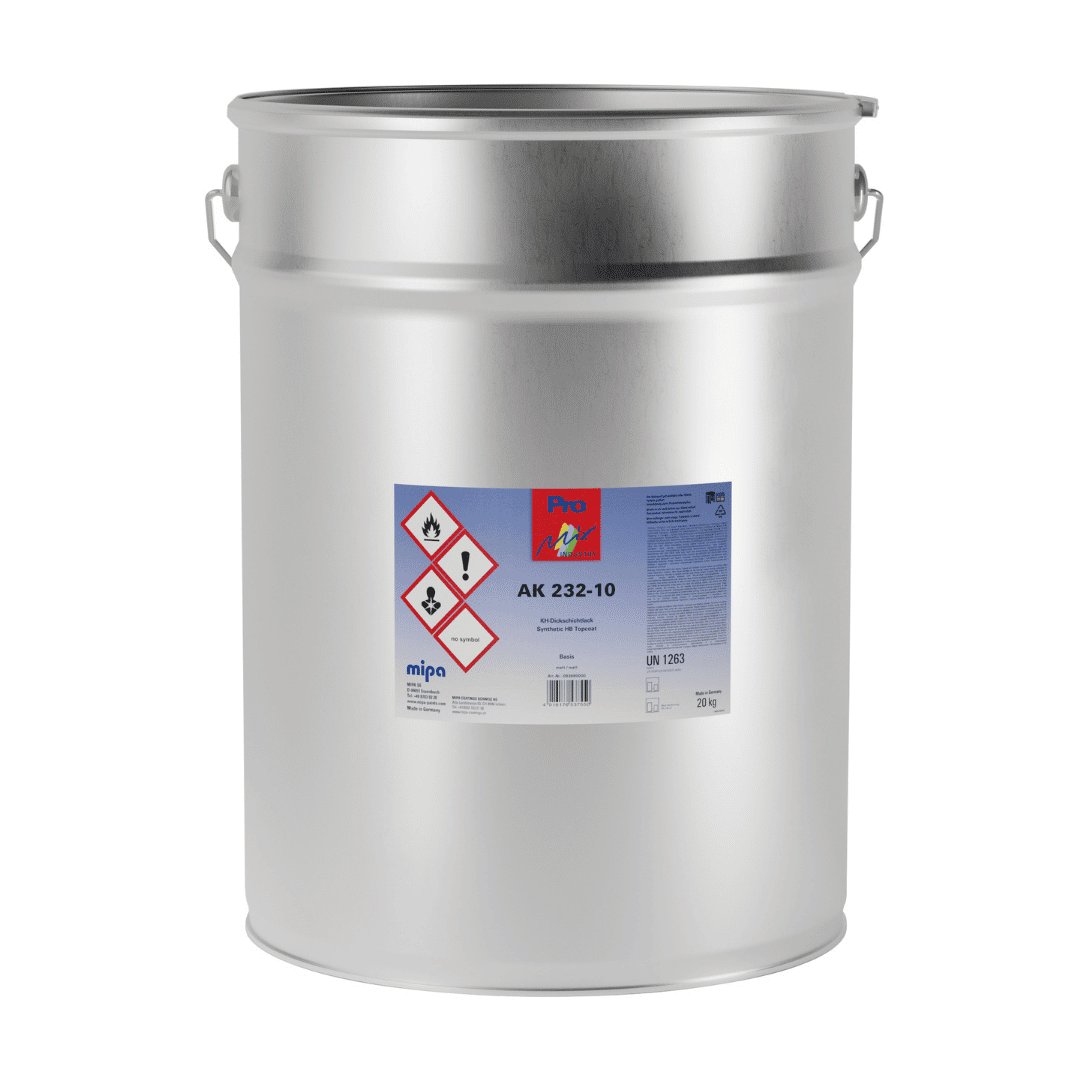 Mipa PMI AK 232-10 Matt Synthetic HB Topcoat (KH Dickschichtlack) (14.6kg)