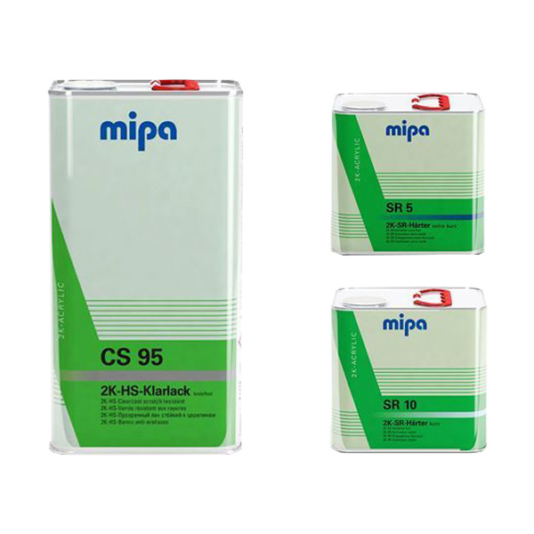 Mipa CS95 Clearcoat x 120 & Hardener SR5 x 60 & SR10 x 60