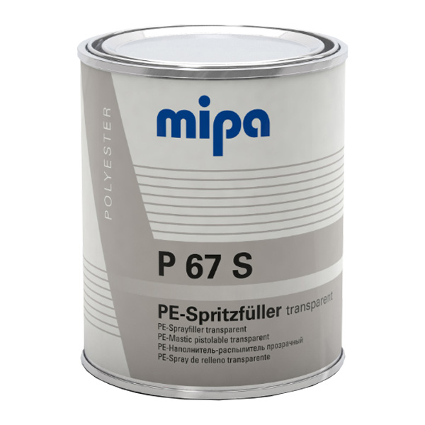 P67s Transparent Bodyfiller Incl. Hardener (1KG)