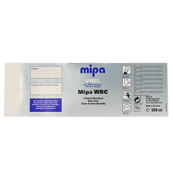 Mipa WBC Labels 0.5 Litres - Pack of 50