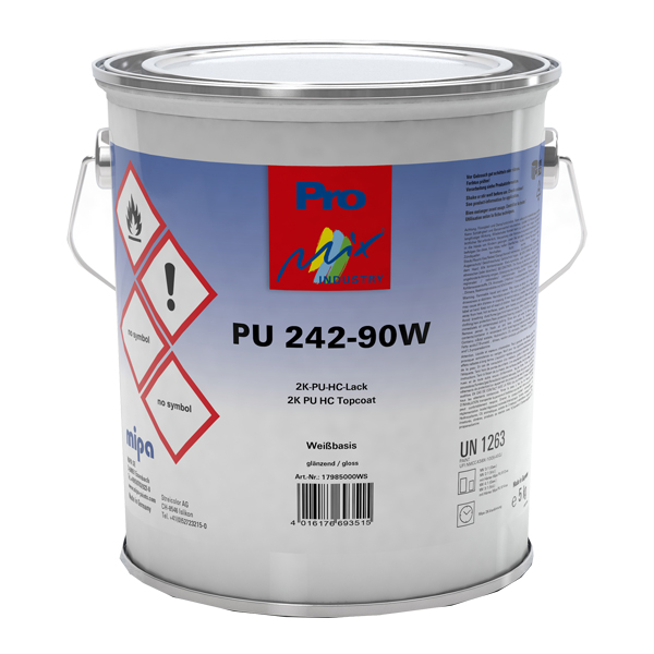 Mipa PU 242-90W White Base Topcoat (5KG)