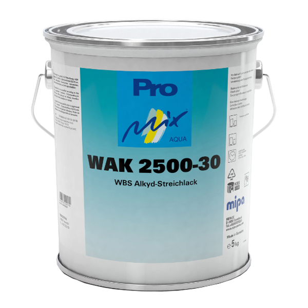 WAK 2500-30 WBS Synthetic Topcoat Satin Matt (3.75KG)