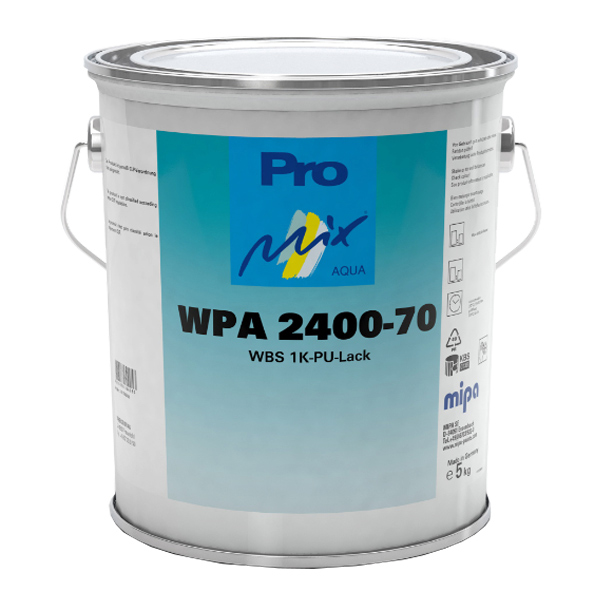 WPA 2400-70 WBS 1K PU Topcoat Satin Gloss (3.75KG)