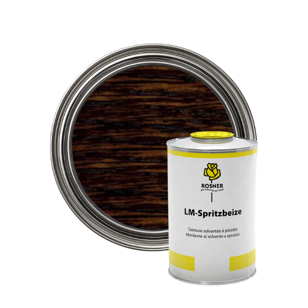 Rosner LM Spray Stain SB 6308 Mahogany Brown 1ltr