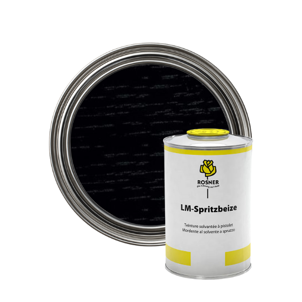 Rosner LM Spray Stain SB 6310 Black 1ltr